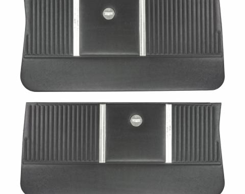 PUI Interiors 1964 Chevrolet Chevelle Black Front Door Panels D300