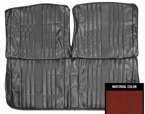 PUI Interiors 1969 Chevrolet Chevelle Red Front Bench Seat Cover 69AS30B