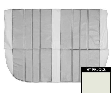 PUI Interiors 1966 Chevrolet Chevelle 4 Door Sedan White Rear Seat Cover 66AS4D37S