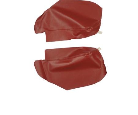 PUI Interiors 1967-1969 Camaro/Firebird Hardtop Red Rear Arm Rest Covers 67FR30C