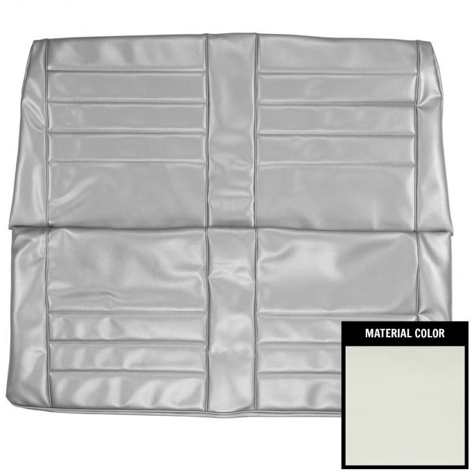 PUI Interiors 1965 Chevrolet Chevelle Convertible White Rear Seat Cover 65AS37V