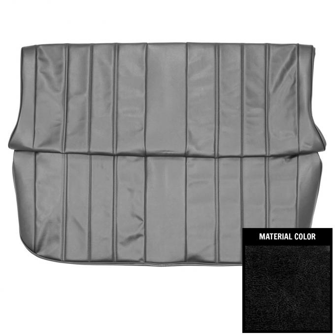PUI Interiors 1966 Chevrolet Chevelle 4-Door Wagon Black Rear Bench Seat Cover 66AS4D10W