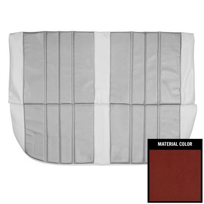 PUI Interiors 1966 Chevrolet Chevelle 4 Door Sedan Red Rear Seat Cover 66AS4D30S