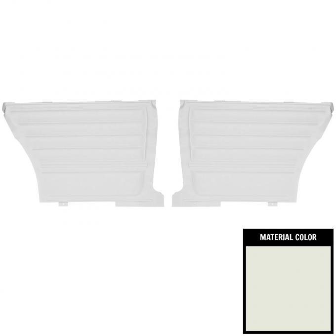 PUI Interiors 1965 Chevrolet Chevelle Hardtop White Gold Edition Rear Door Panels DO263C