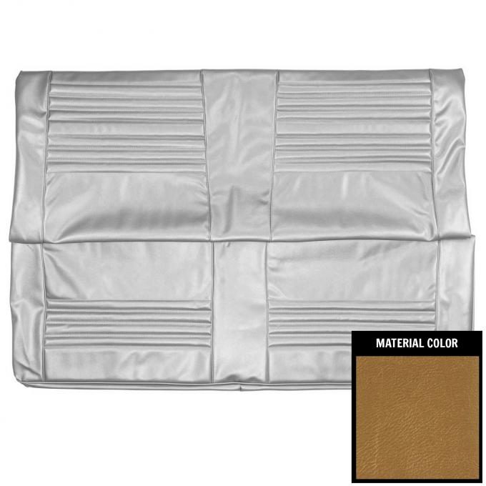 PUI Interiors 1967 Chevrolet Chevelle Hardtop Gold Rear Bench Seat Cover 67AS43C