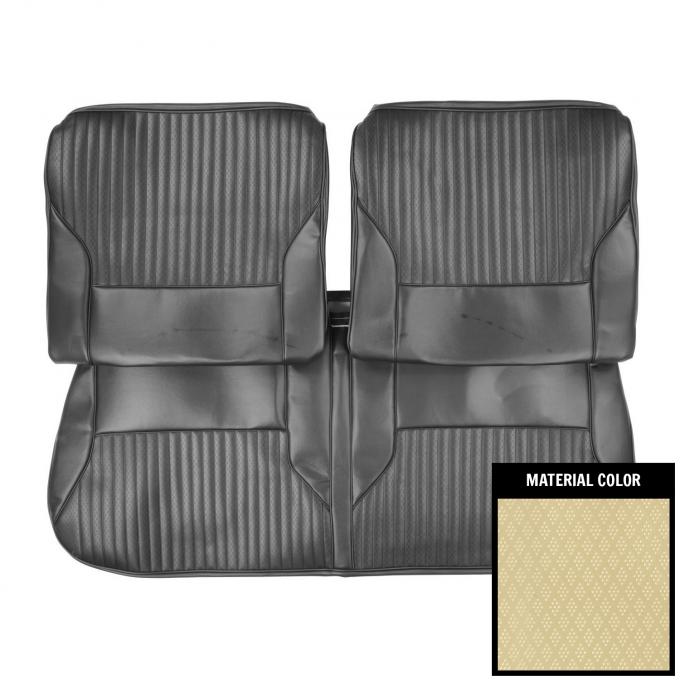 PUI Interiors 1968 Oldsmobile Cutlass Holiday/"S" Parchment Front Bench Seat Cover 68CS27B