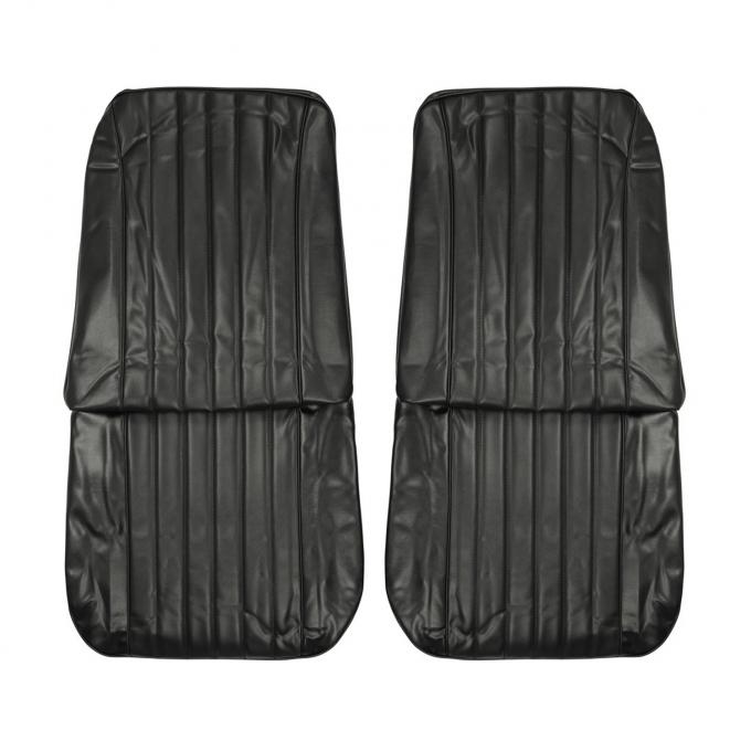 PUI Interiors 1968 Chevrolet Chevelle Black Front Bucket Seat Covers 68AS10U