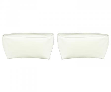 PUI Interiors 1968-1972 GM A-Body & Nova White Bucket Seat Head Rest Covers 68AH37U