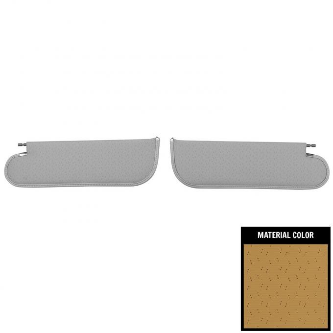 PUI Interiors 1971-1972 Chevelle/GTO/Lemans/Cutlas/Skylark/Nova Buckskin Perforated Sun Visors SV6112BC