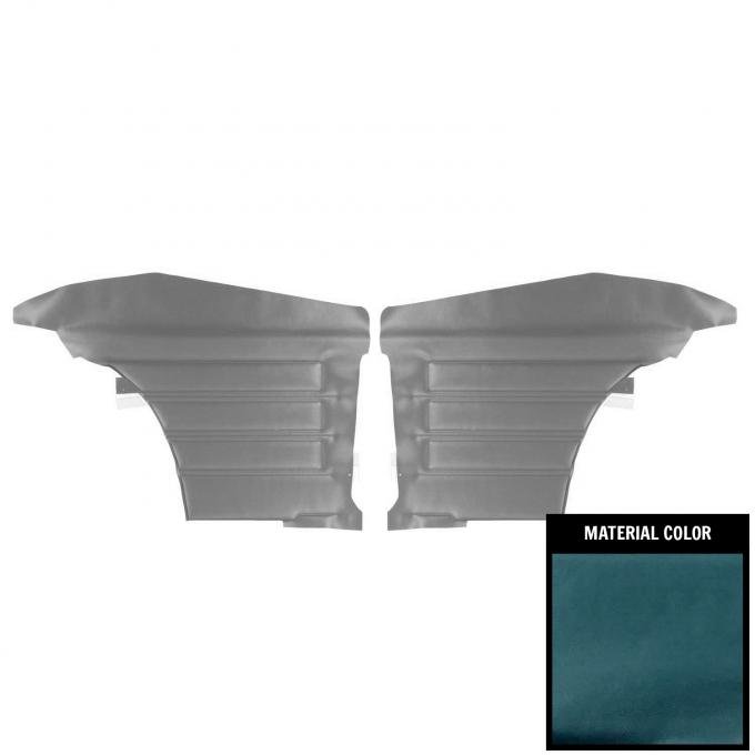 PUI Interiors 1968 Pontiac GTO/Lemans Hardtop Blue Rear Door Panels D442C