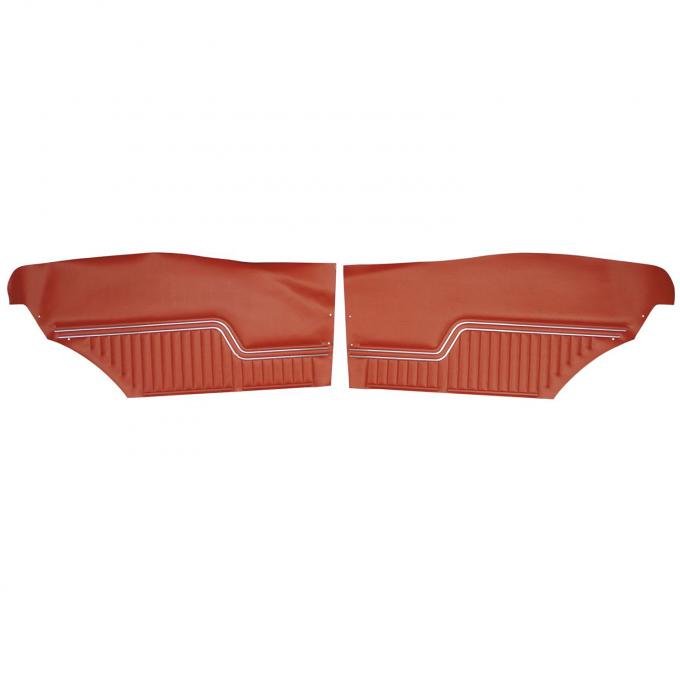 PUI Interiors 1970 Chevrolet Chevelle Hardtop Red Rear Door Panels D241C