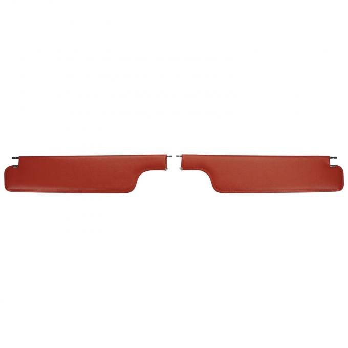PUI Interiors 1966-1970 Pontiac Bonneville/Catalina Convertible 70 Red Sun Visors SV2731