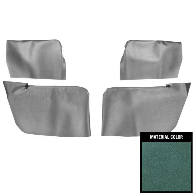 PUI Interiors 1964 Chevelle/GTO/Cutlass/Lemans/Skylark Convt Light Aqua Rear Armrest Cover 64AR50
