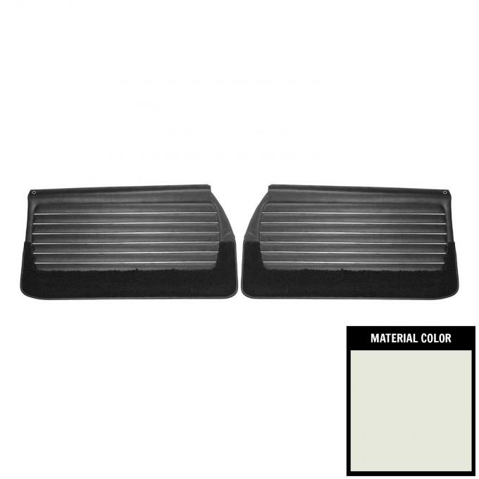 PUI Interiors 1968 Skylark Custom/GS350/GS400 Pre-Assembled White/Black Front Door Panels 68UD37-P