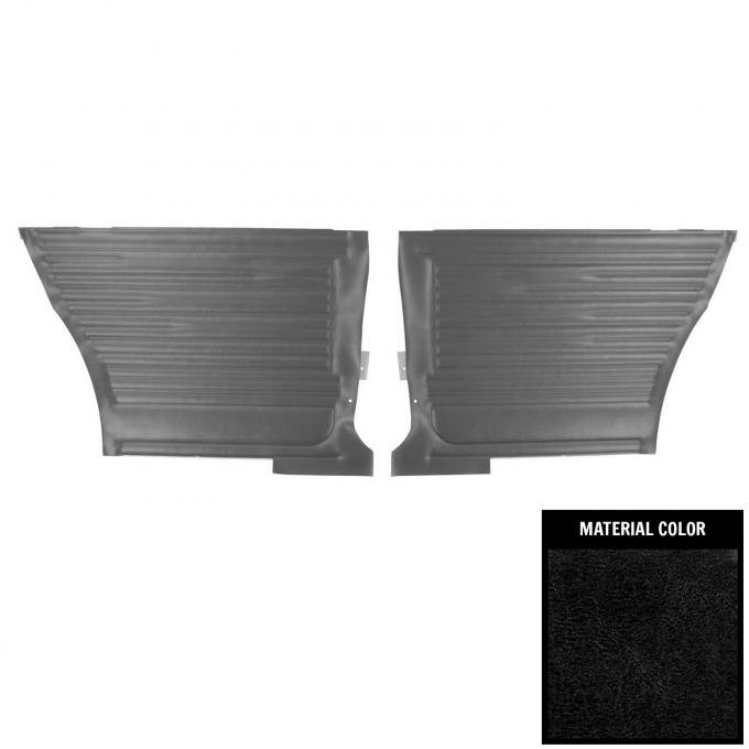 PUI Interiors 1967 Chevrolet Chevelle Hardtop Black Gold Edition Rear Door Panels DO230C