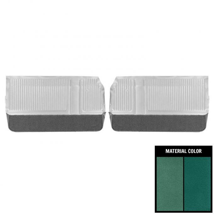 PUI Interiors 1965 Pontiac Grand Prix 2 Tone Aqua Front Door Panels 65PD05
