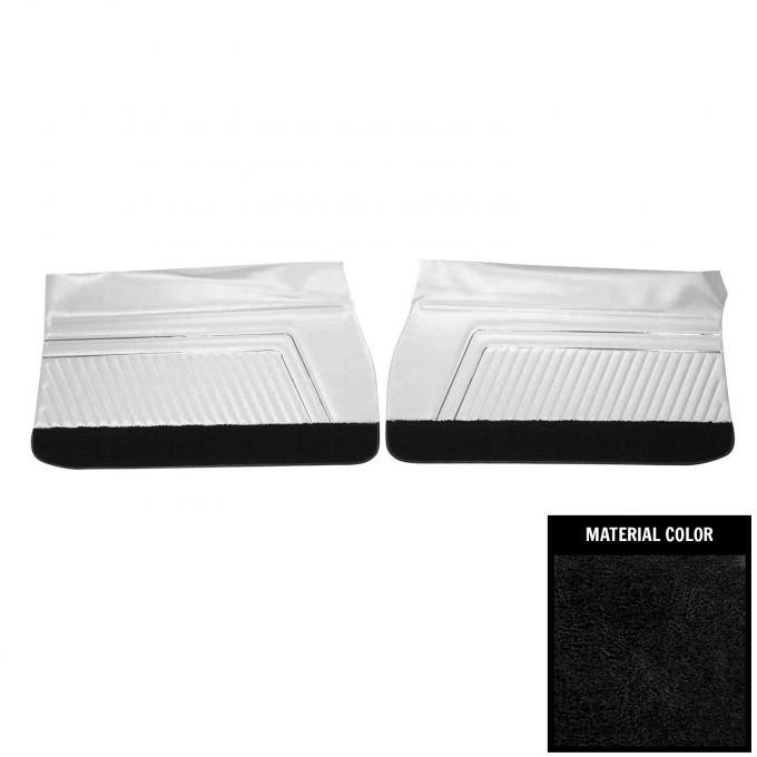 PUI Interiors 1970 Pontiac GTO/Lemans Sport Black Front Door Panels D460