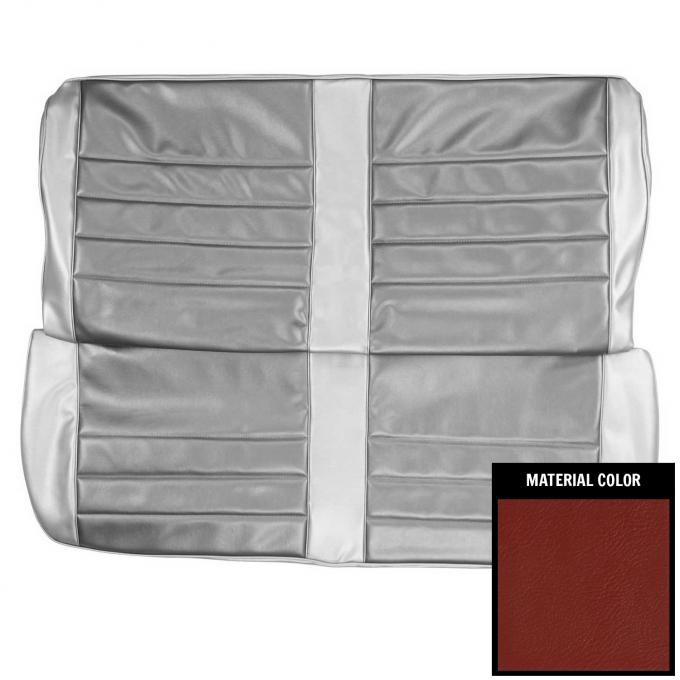PUI Interiors 1965 Chevrolet Chevelle 4 Door Red Front Bench Seat Cover 65AS4D30B