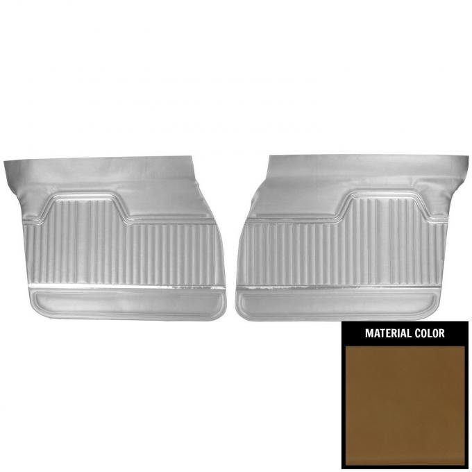 PUI Interiors 1970-1972 Chevrolet Chevelle 4-Door Sedan/Hardtop/Wagon Saddle Front Door Panels 70AD4D36