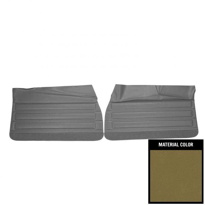 PUI Interiors 1968 Pontiac GTO/Lemans Ivy Gold Gold Edition Front Door Panels DO444