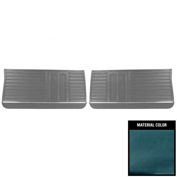PUI Interiors 1966 Pontiac GTO/LeMans Pre-Assembled Blue Front Door Panels PD423