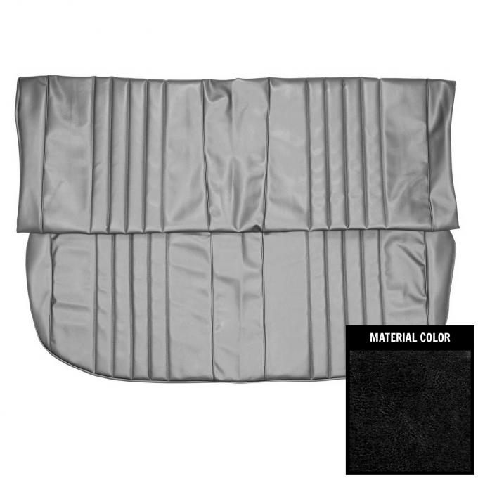 PUI Interiors 1968 Chevrolet Chevelle 4-Door Sedan Black Rear Bench Seat Cover 68AS4D10S