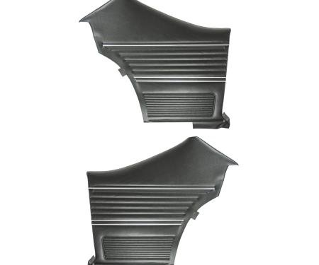 PUI Interiors 1969 Chevrolet Chevelle Hardtop Pre-Assembled Black Rear Door Panels PD250C