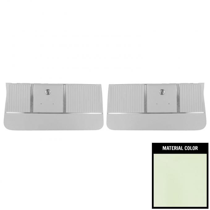 PUI Interiors 1964 Chevrolet Chevelle White Pre-Assembled Gold Edition Front Door Panels PDO304