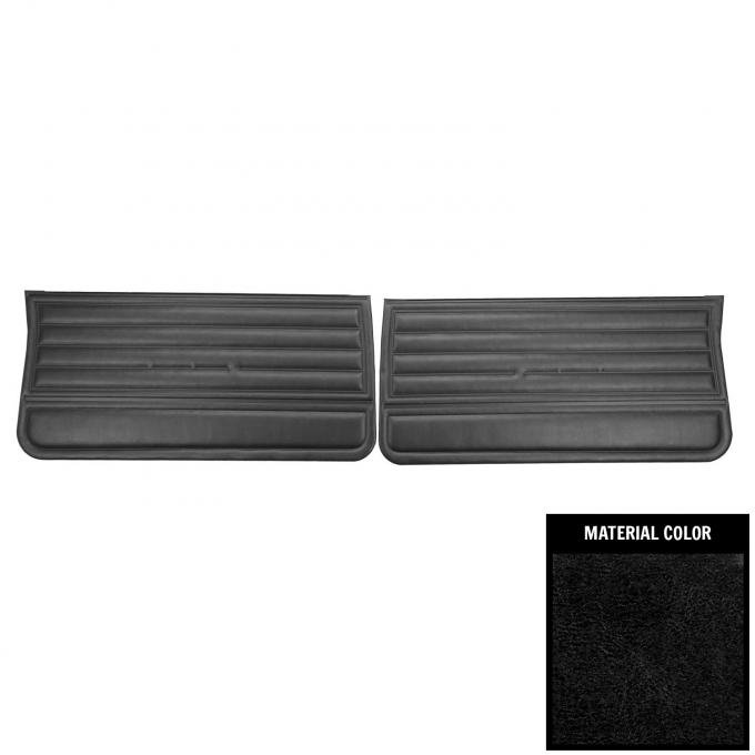 PUI Interiors 1965 Chevrolet Chevelle Black Gold Edition Front Door Panels DO260
