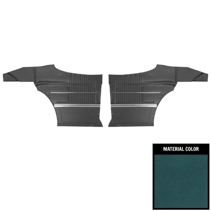 PUI Interiors 1968 Oldsmobile Cutlass "S"/Holiday Hardtop Blue Rear Door Panels 68CD17C