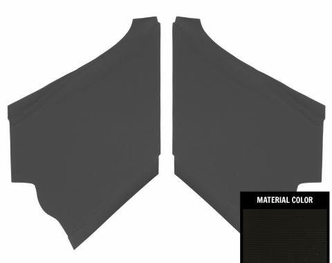 PUI Interiors 1968-1972 Chevrolet El Camino Black Perforated Earmuff Boards 68CHB100B