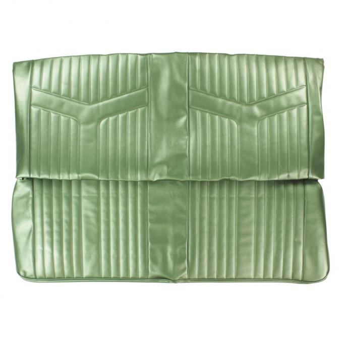 PUI Interiors 1969 Pontiac GTO Convertible Dark Metallic Green Rear Bench Seat Cover 69GS24V