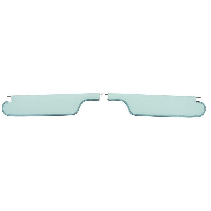 PUI Interiors 1964-1965 Pontiac GTO Hardtop Light Blue Star Sun Visors SV21104CC