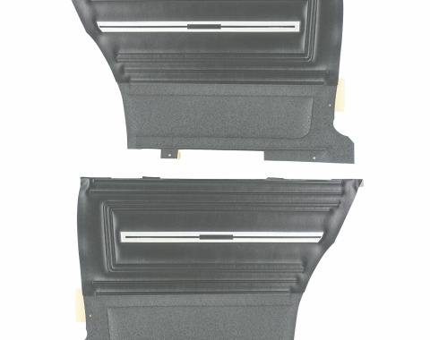 PUI Interiors 1966 Chevrolet Chevelle Hardtop Black Rear Door Panels D280C