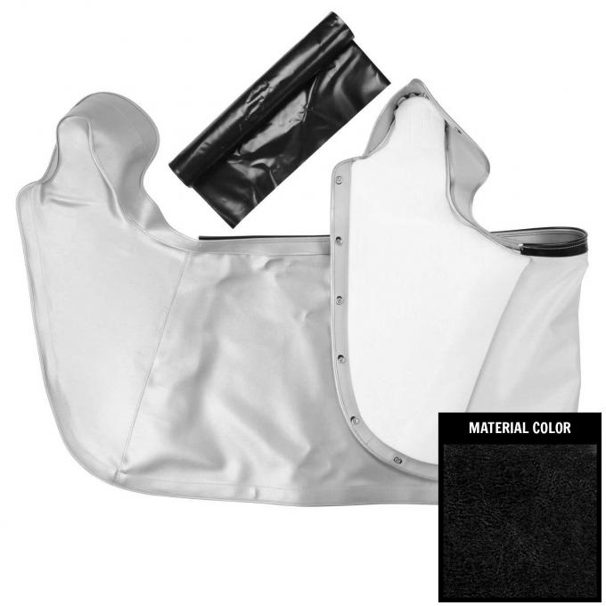 PUI Interiors 1965-1967 Pontiac B-Body Black Convertible Top Boot 65PBT10