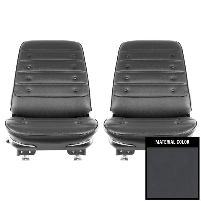 PUI Interiors 1971 Oldsmobile Cutlass S Blue Pre-Assembled Front Bucket Seats 71CS09U2-P