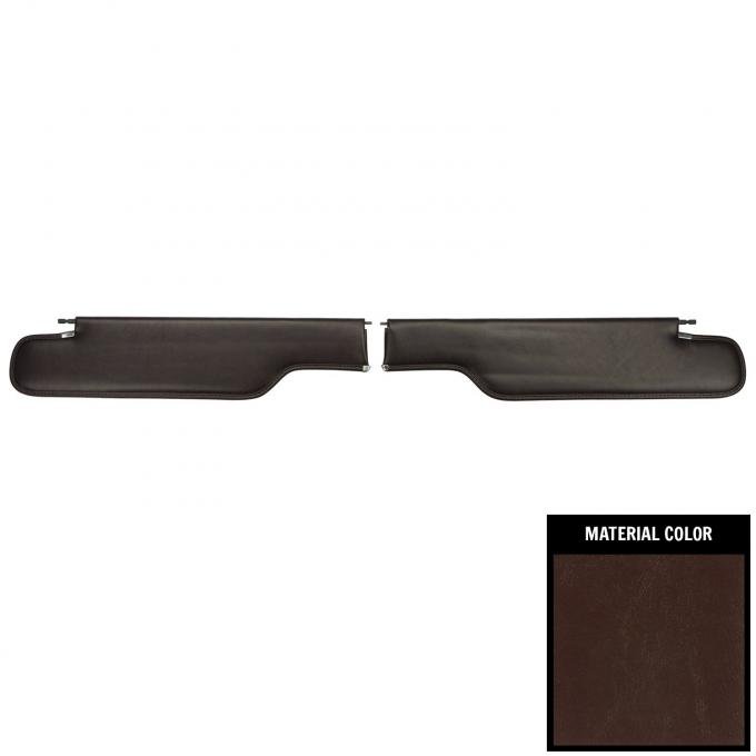 PUI Interiors 1968 Oldsmobile Cutlass Maroon Sun Visors SV401V