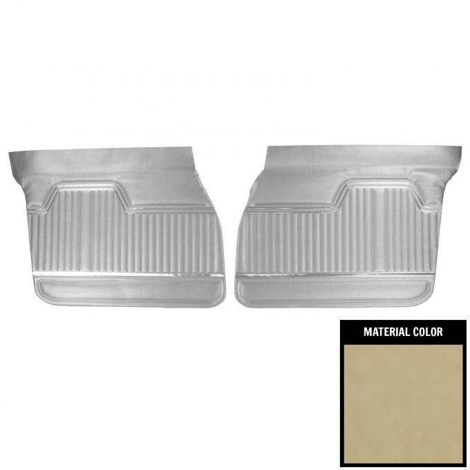 PUI Interiors 1970-1972 Chevrolet Chevelle 4 Door Sedan/Wagon/Hardtop Covert Front Door Panels 70AD4D29