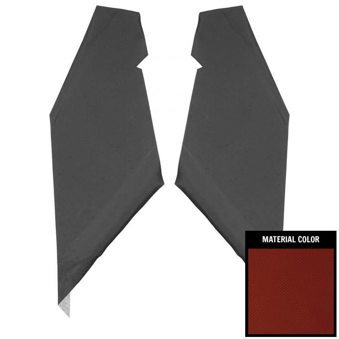 PUI Interiors 1964-1965 Chevrolet Chevelle Dark Red Basketweave Earmuff Boards 64AHB103A
