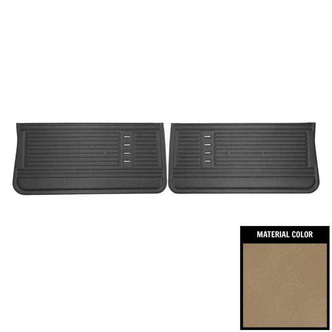 PUI Interiors 1971-1972 Chevrolet Chevelle Pre-Assembled Sandalwood Front Door Panels PD248