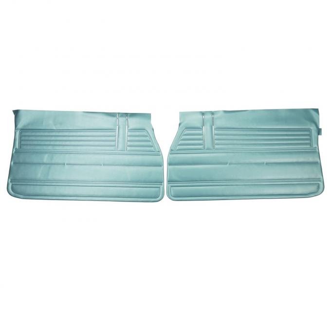 PUI Interiors 1968 Chevrolet Chevelle Light Blue Front Door Panels D315
