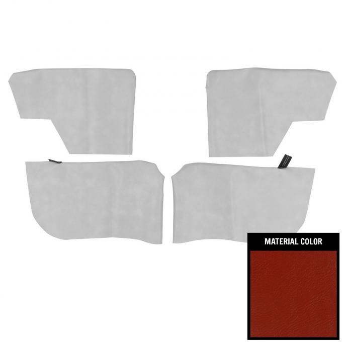 PUI Interiors 1970 Chevelle/GTO Convertible Red Rear Arm Rest Covers 70AR31