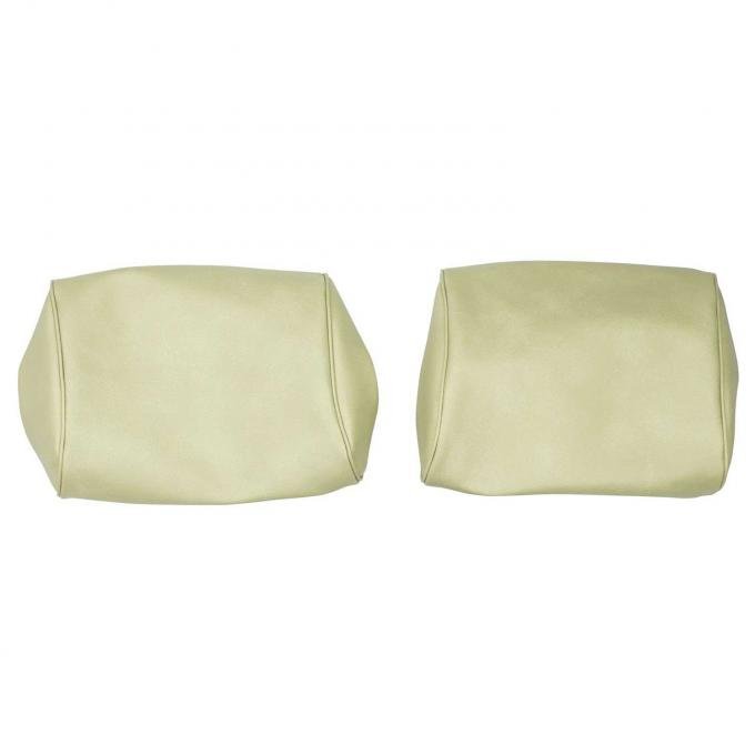 PUI Interiors 1968-1972 Chevelle/GTO/Cutlass/Skylark/Nova Fawn Bench Seat Head Rest Covers 68AH22B
