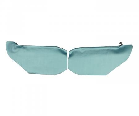 PUI Interiors 1967 Chevrolet Camaro Hardtop Light Blue Rear Arm Rest Covers 67FR12C