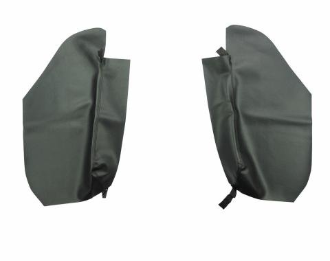 PUI Interiors 1967-1969 Pontiac Firebird Hardtop Black Rear Arm Rest Covers 67FR10C