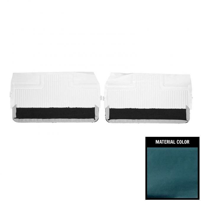 PUI Interiors 1966 Pontiac Grand Prix Medium Blue Front Door Panels 66PD15