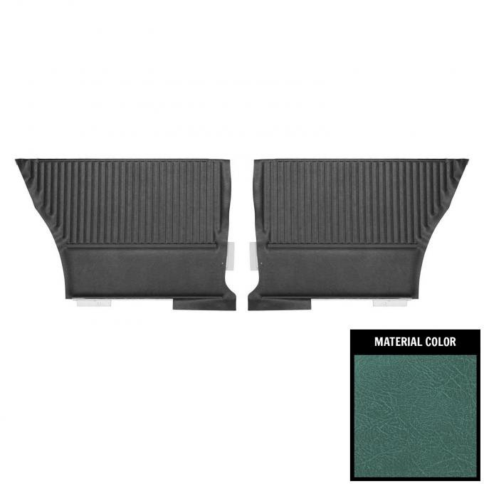 PUI Interiors 1964 Chevrolet Chevelle Hardtop Aqua Rear Door Panels D303C