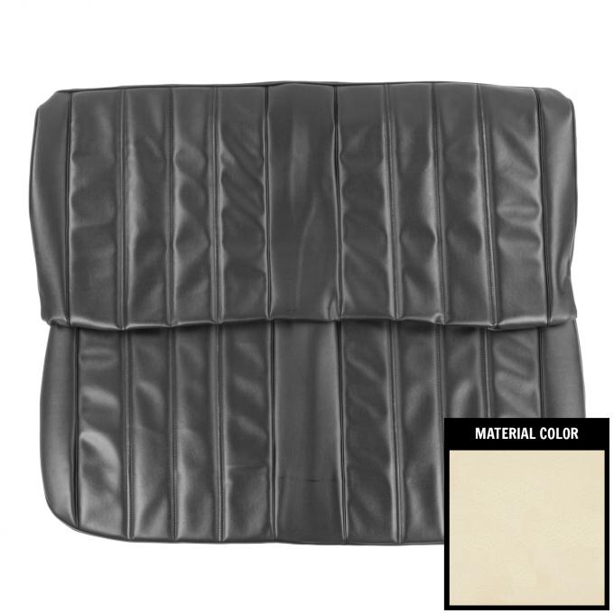 PUI Interiors 1966 Chevrolet Chevelle 4 Door White Front Bench Seat Cover 66AS4D37B