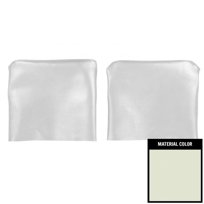 PUI Interiors 1966-1967 Chevrolet Chevelle Fawn Bucket Seat Head Rest Covers 66AH22U