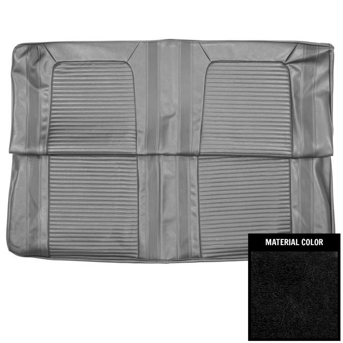 PUI Interiors 1964 Pontiac Tempest Hardtop Custom Black Rear Bench Seat Cover 64GST55C